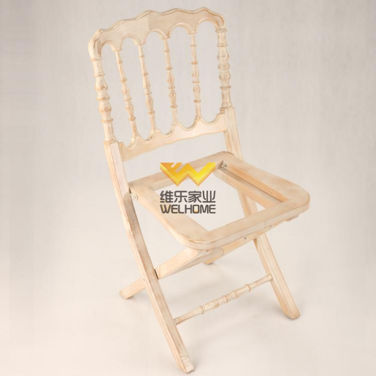 Wooden folding napoleon chair for wedding/event